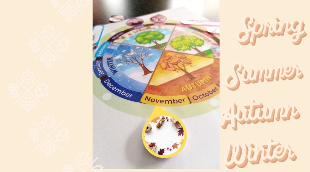 circular seasons calendar for kids